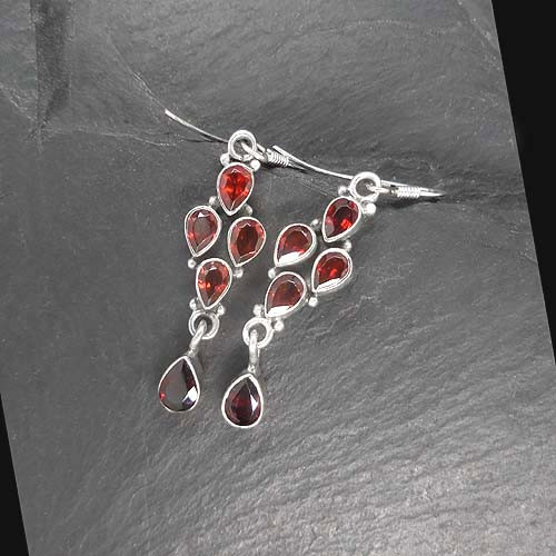 Granat Ohrringe Multi