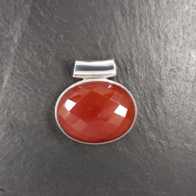 Karneol Anhänger Facettiert