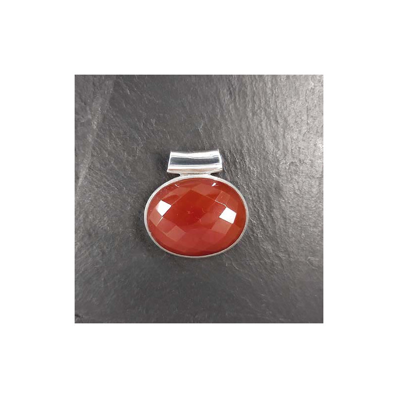 Karneol Anhänger Facettiert
