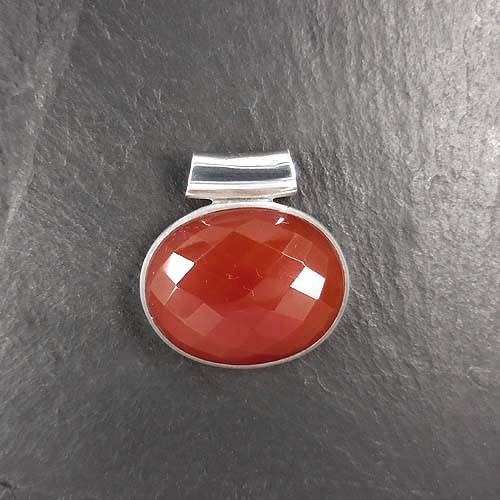 Karneol Anhänger Facettiert