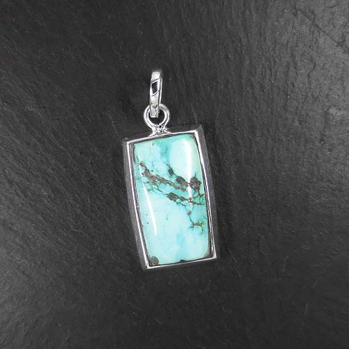 Türkis Anhänger Rechteck