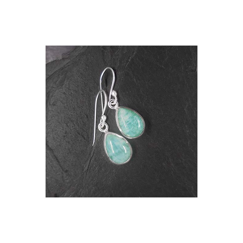Amazonit Ohrringe Tropfen