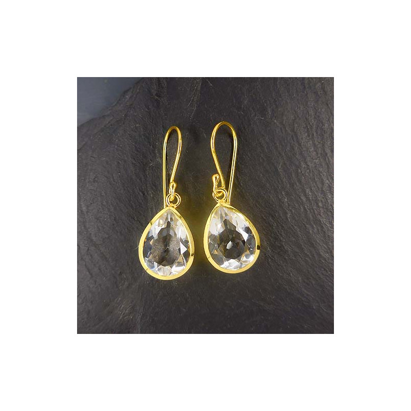 Bergkristall Ohrringe Tropfen