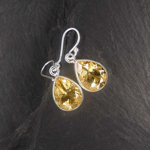 Citrin Ohrringe Tropfen