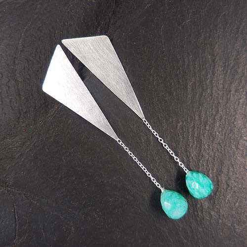 Amazonit Ohrringe Stecker