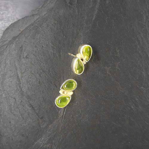 Peridot Ohrstecker 2 Steine