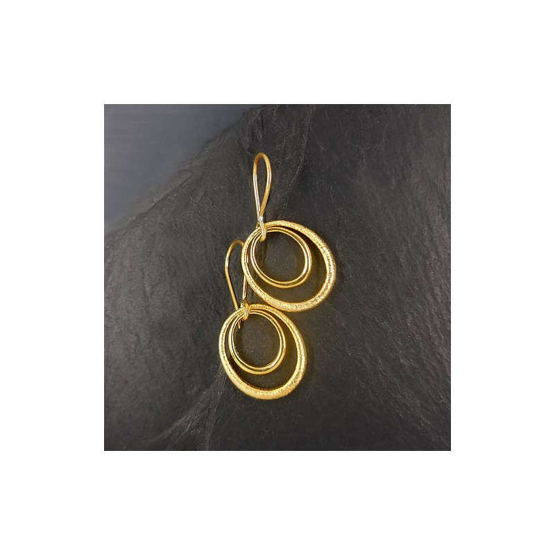 Silberohrringe Ringe Vergoldet