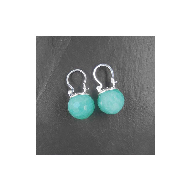 Amazonit Ohrringe Kugel