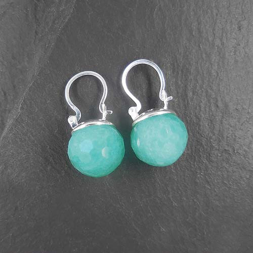 Amazonit Ohrringe Kugel