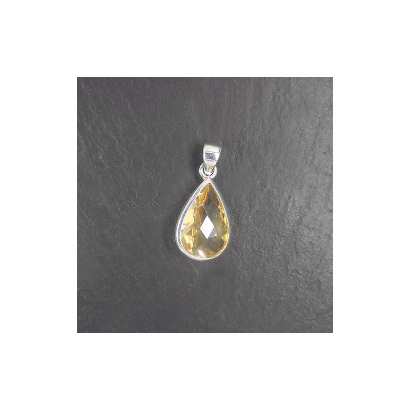 Citrin Anhänger Tropfen