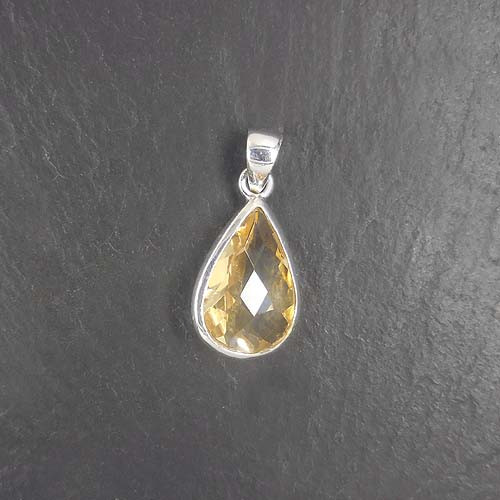 Citrin Anhänger Tropfen