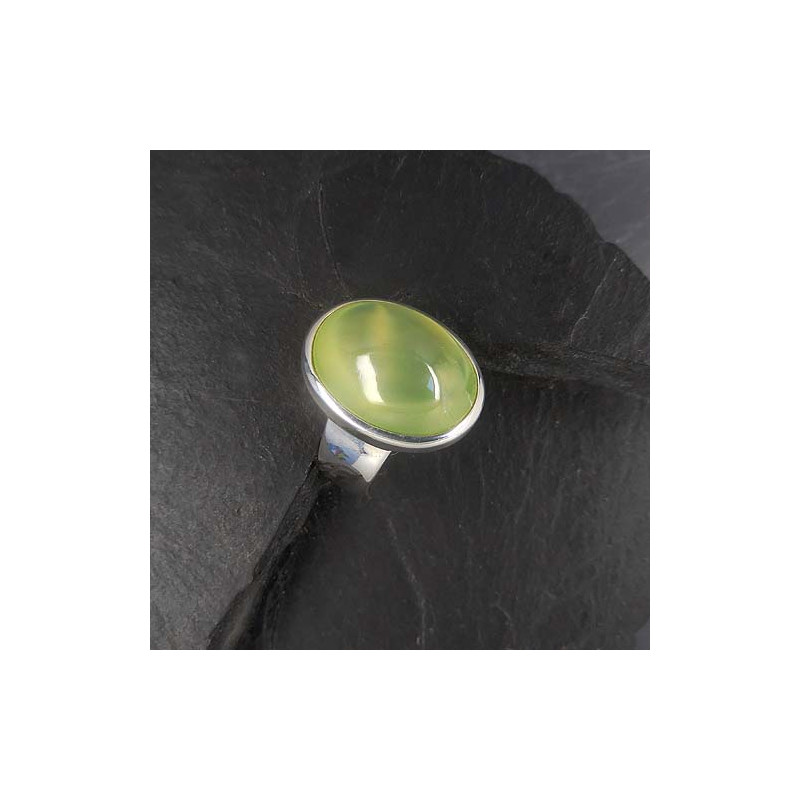 Prehnit Ring Oval