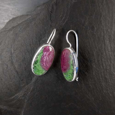 Zoisit Ohrringe Oval