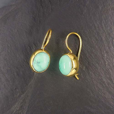 Türkis Ohrringe Vergoldet (TOo)
