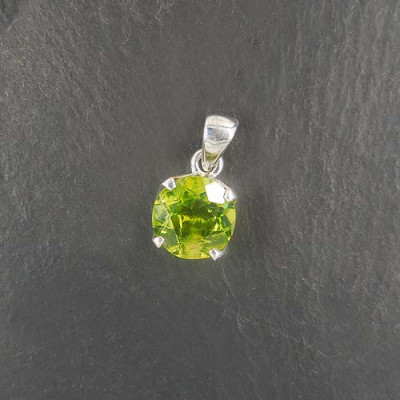 Peridot Anhänger Rund