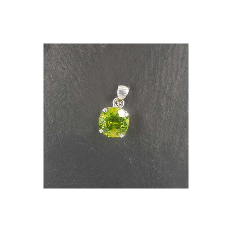 Peridot Anhänger Rund