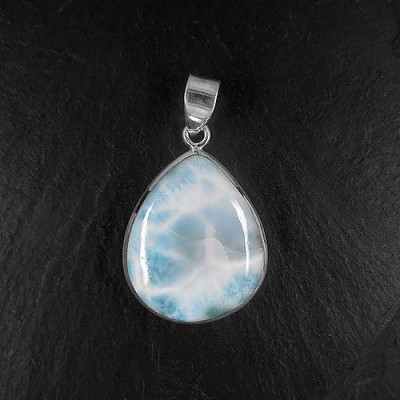 Larimar Anhänger Tropfen