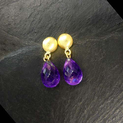 Amethyst Ohrringe Stecker