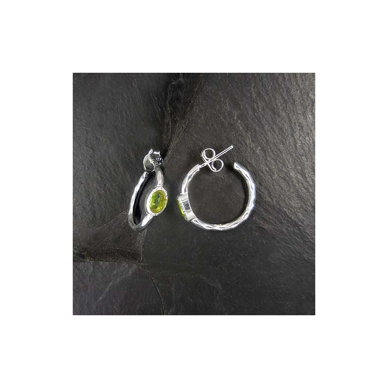 Peridot Ohrringe Creole