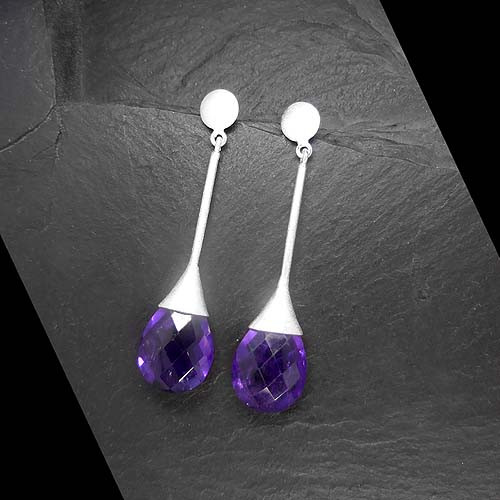 Amethyst Ohrringe Lang