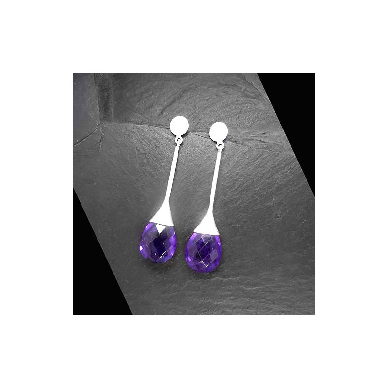 Amethyst Ohrringe Lang
