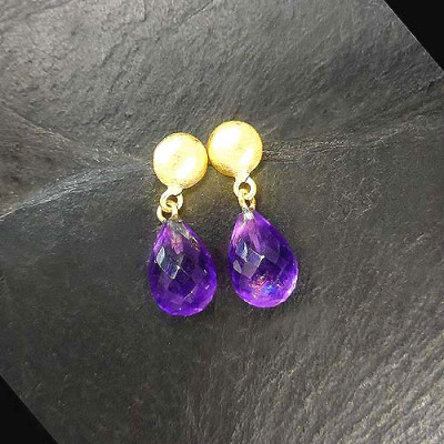 Amethyst Ohrringe Stecker