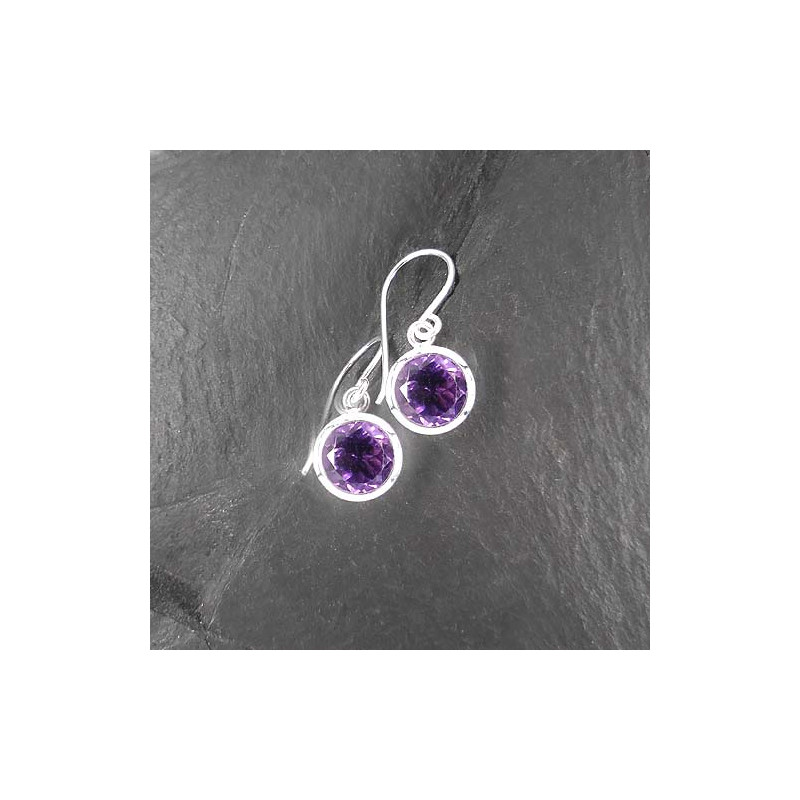 Amethyst Ohrringe Rund