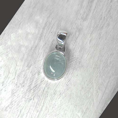 Aquamarin - Anhänger Oval