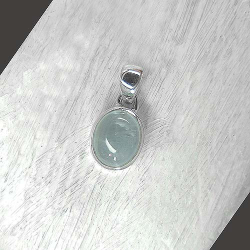 Aquamarin - Anhänger Oval