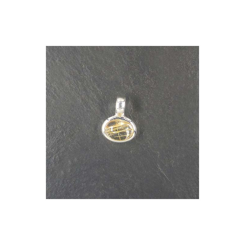 Rutilquarz Anhänger Mini Oval