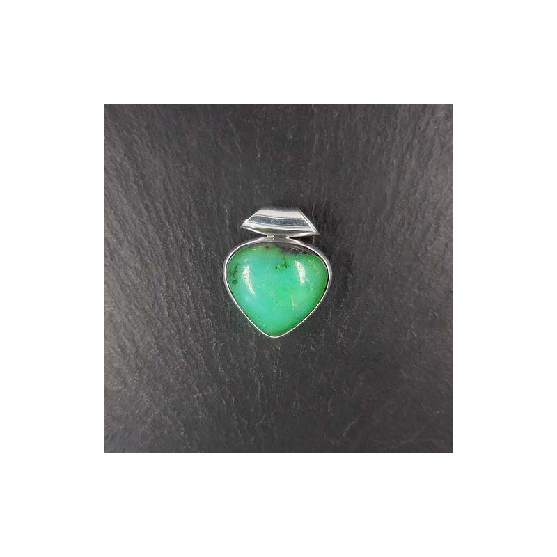 Chrysoprasanhänger Tropfen