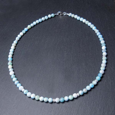 Larimar Kugelkette