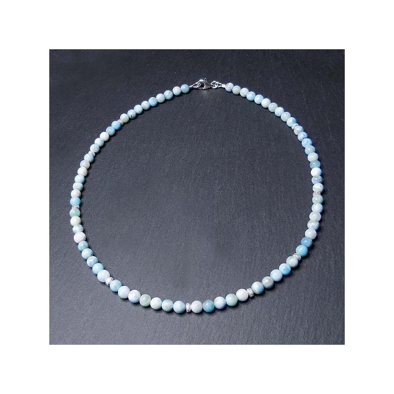 Larimar Kugelkette