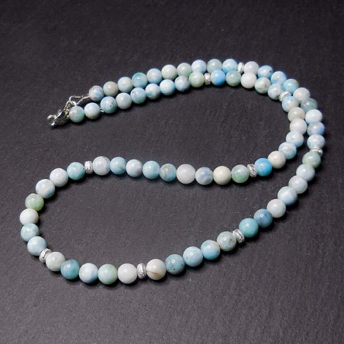 Larimar Kugelkette