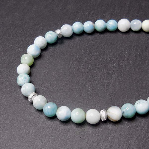 Larimar Kugelkette