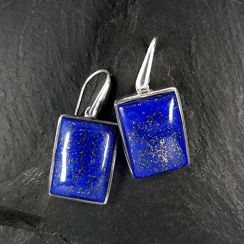 Lapis Lazuli Ohrringe Rechteck