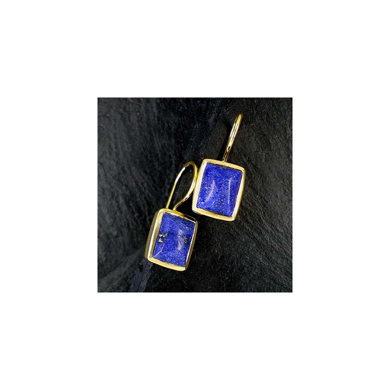 Lapis Lazuli Ohrringe vergoldet