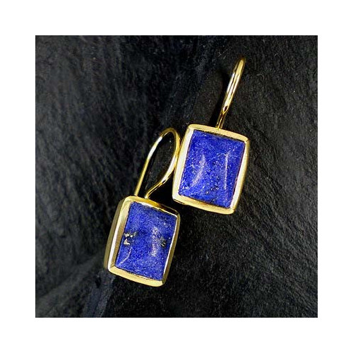 Lapis Lazuli Ohrringe vergoldet