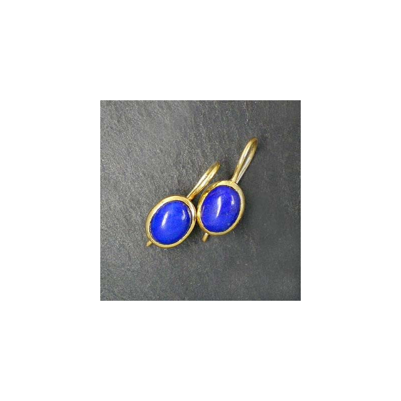 Lapis Lazuli Ohrringe vergoldet (SOk)