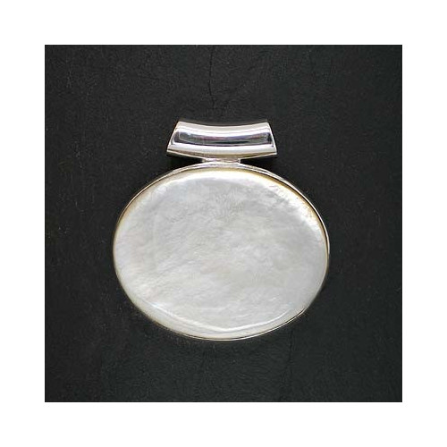 Anhänger mit Perlmutt (S9 oval)