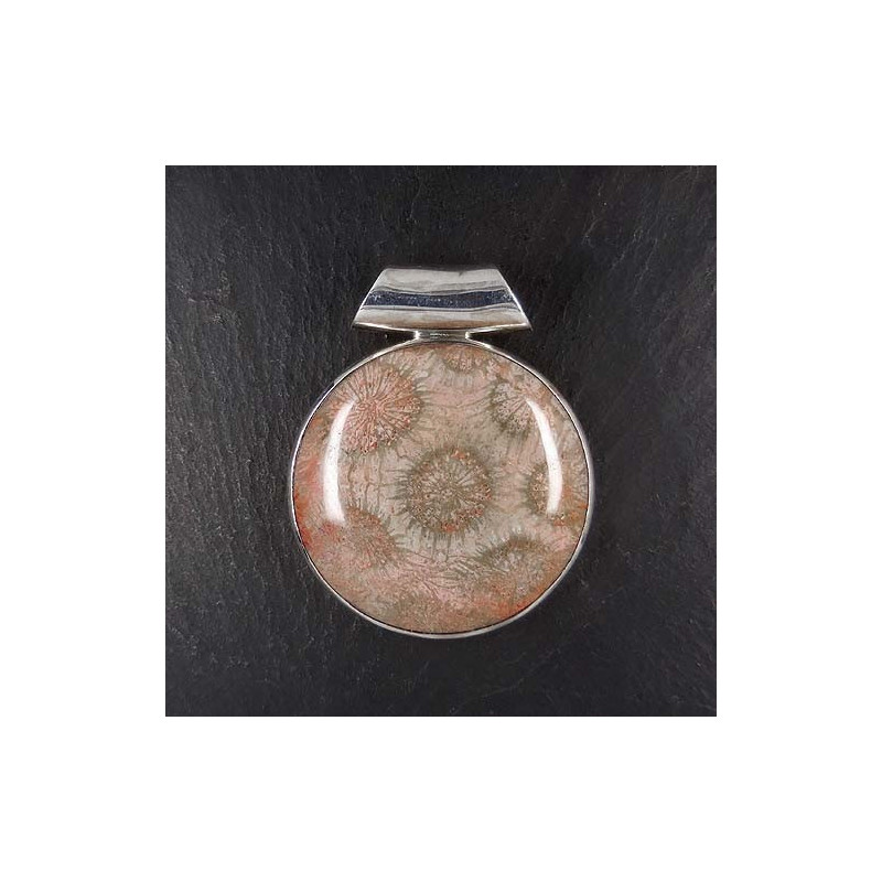 Fossile Koralle Anhänger (S9L)