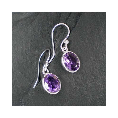 Amethystohrringe oval (SOfac)