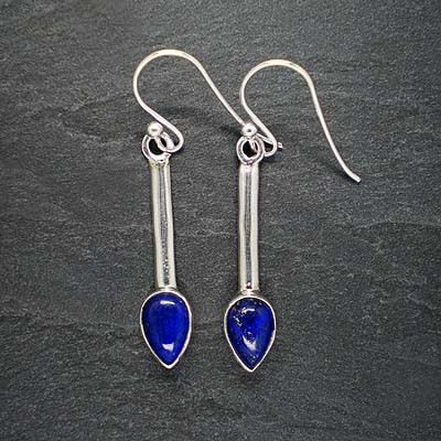 Lapis Lazuli Ohrringe Tropfen