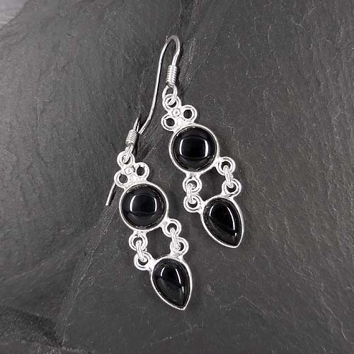 Ohrringe mit Onyx