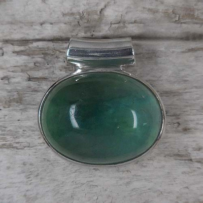 Fluoritanhänger oval (S9)