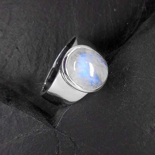 Mondstein Ring Sr Silber Steindesign