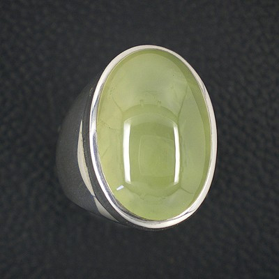 Prehnit Ring oval