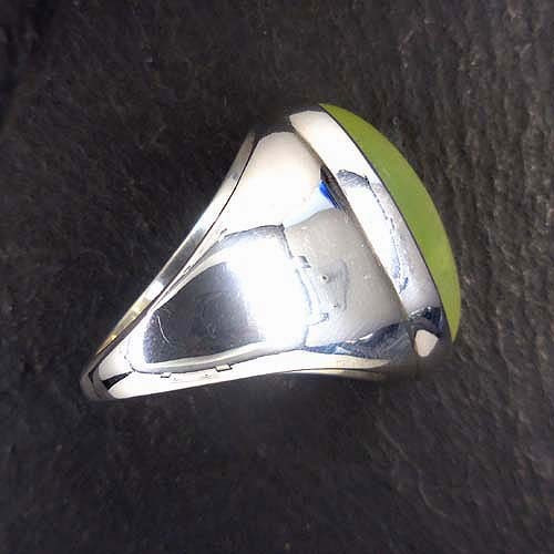 Prehnit Ring oval