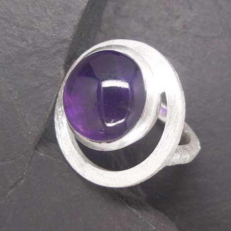 Amethyst Ring (TR gebürstet)