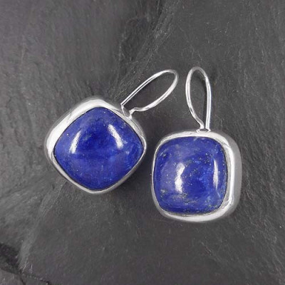Lapis Lazuli Ohrringe eckig (TOe)